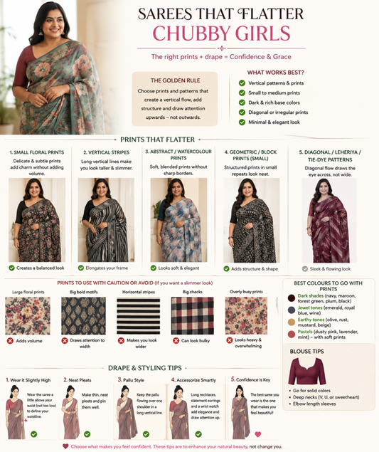 Sarees that flatter chubby girls